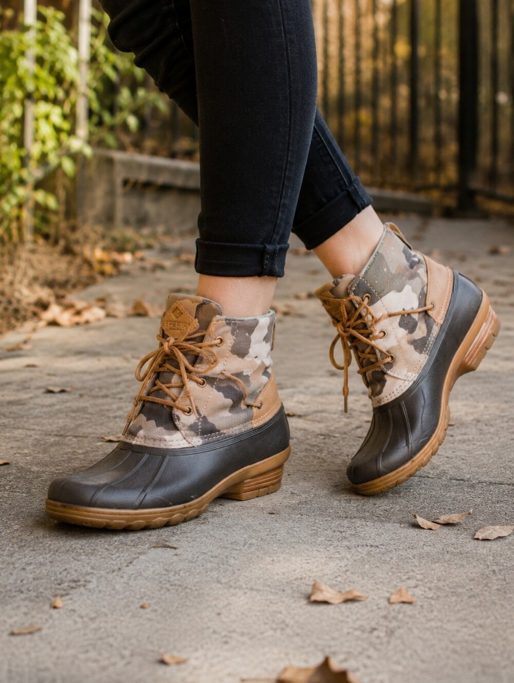 Sperry Saltwater Wedge Tide Duck Boots.